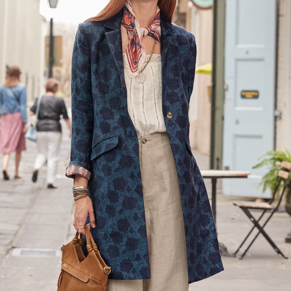 Sundance Blue Floral Blazer